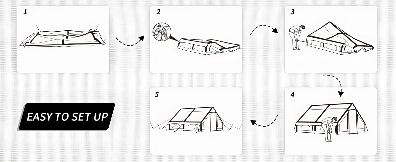 Easy Setup Inflatable Tent