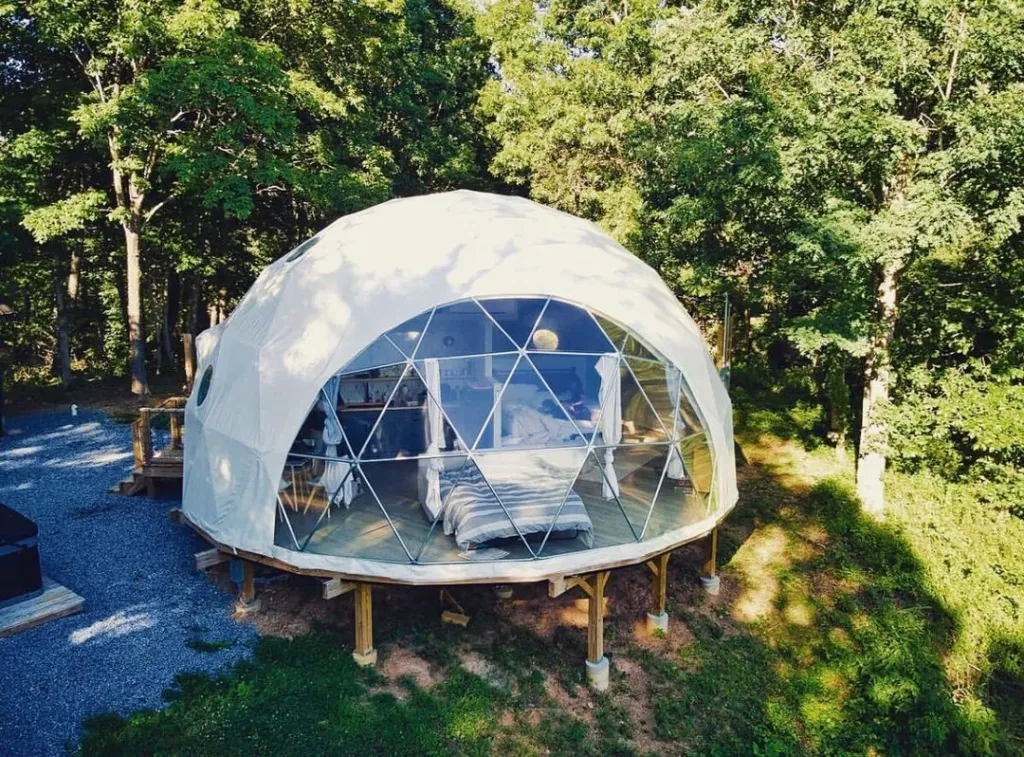dome tent camping