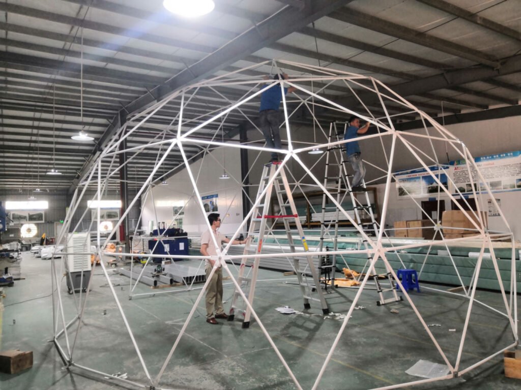 Guide to setting up a domed tent